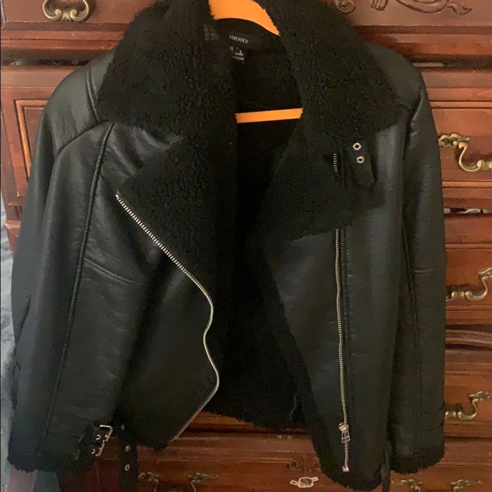 Fake fur jacket